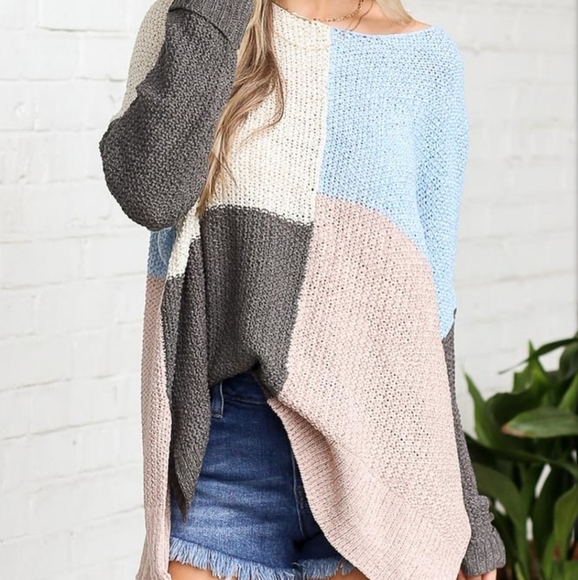 🎈 SOLD Hannah Color Block Sweater - Picture 6 of 6